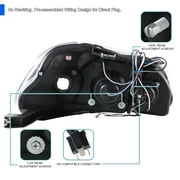 Spec-D Tuning Projector Headlights Black Compatible with 1996-1998 Honda Civic, Left + Right Pair Headlamps Assembly