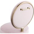 thumbnail image 6 of Maklaine 17.8" Contemporary Velvet Dining Chair in Soft Pink/Brushed Brass, 6 of 6