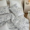thumbnail image 4 of Floral Comforter Set Twin 2 Pieces Soft Cotton Cute Vintage Floral Bedding Comforter Lightweight Garden Style Floral Botanical Comforter Set for All Seasons 1 Comforter and 1 Pillowcases, 4 of 9