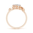 thumbnail image 2 of ANGARA Natural 0.7 Ct. Diamond Fashion Ring in 14K Rose Gold for Women (Ring Size: 9), 2 of 8