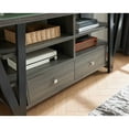 thumbnail image 2 of LiviNest TV Stand for 60-69 Inch TV - 30 Inch Tall Media Console with Drawers & Open Shelves for Living Room - Modern V-Leg Design in Gray & Black for Tech Enthusiasts, 2 of 6