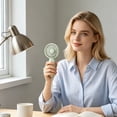 thumbnail image 1 of Handheld Fan USB Rechargeable Mini Quiet Fan Portable Desktop Fan with 3 Speed Settings for Home Office Dorm, Plastic, 1 Fan, 1 of 6