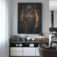 thumbnail image 4 of Gaeub Classical Style Brown Owl Print Canvas Wall Art for Bathrooms Bedroom,Wall Decor,Framed Artwork for Wall,Modern Wall Decorations Prints Picture,Home Decor Wall Pictures 30" x 40", 4 of 8