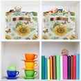 thumbnail image 7 of GZHJMY Butterfly Sunflower Storage Basket with Handles Collapsible Storage Bins Canvas Fabric Storage for Shelves Closet Bedroom Living Room 1Pack Collapsible Organizer, 7 of 7