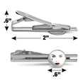 thumbnail image 3 of Birds of Prey Harley Quinn Red Lips Round Tie Bar Clip Clasp Tack Silver Color Plated, 3 of 5