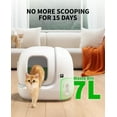 thumbnail image 4 of PETKIT PuraMax 2 Self Cleaning Cat Litter Box, Performance Automatic Cat Litter Box for Multiple Cats, App Control/xSecure/Odor-Free, 4 of 10