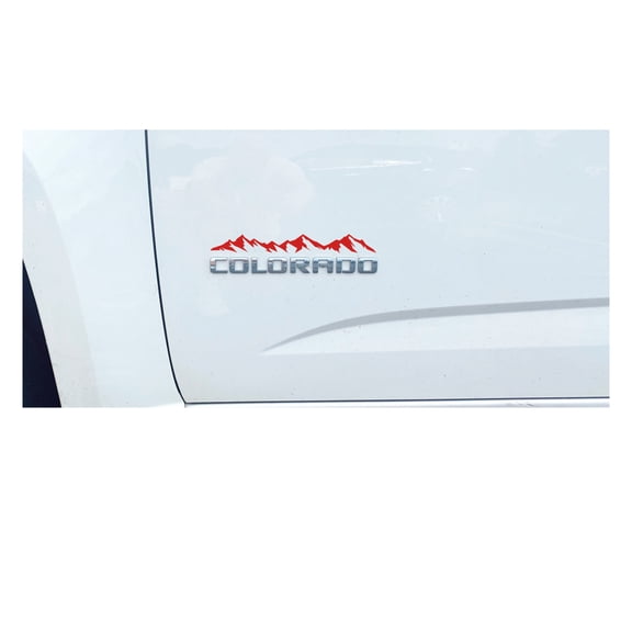 Chevy Colorado Red Mountain Range Emblem Enhancement Decals 2015-2021 Set of 3 GM Licensed