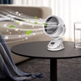 thumbnail image 4 of Automatic Shaking Head Clip Fan High Wind Circulation Fan Office Desktop Rechargeable Bladeless Fan, 4 of 5