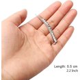 thumbnail image 5 of Juego de 12 piezas de diamantes de imitación, pinzas para el cabello de Metal plateado, pinzas para el cabello de cristal, se adapta a diamantes de imitación para mujeres y niñas, 5 of 5