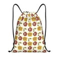 thumbnail image 1 of Saiise Sunflowers And Skull Pattern Sports Drawstring Backpack - String Swim Gym Bag with Wet Proof Pocket for Women&Men-Medium, 1 of 6