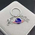 thumbnail image 4 of Keychain Astronaut Metal Keyring Rocket Space Keychain Purse Bag Pendant Decoration for Car Key Holder Creative Gift, 4 of 5