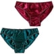 thumbnail image 1 of Bragas de seda de morera para mujer, bikini sexy de seda, ropa interior de satén, 2 piezas, 1 of 4
