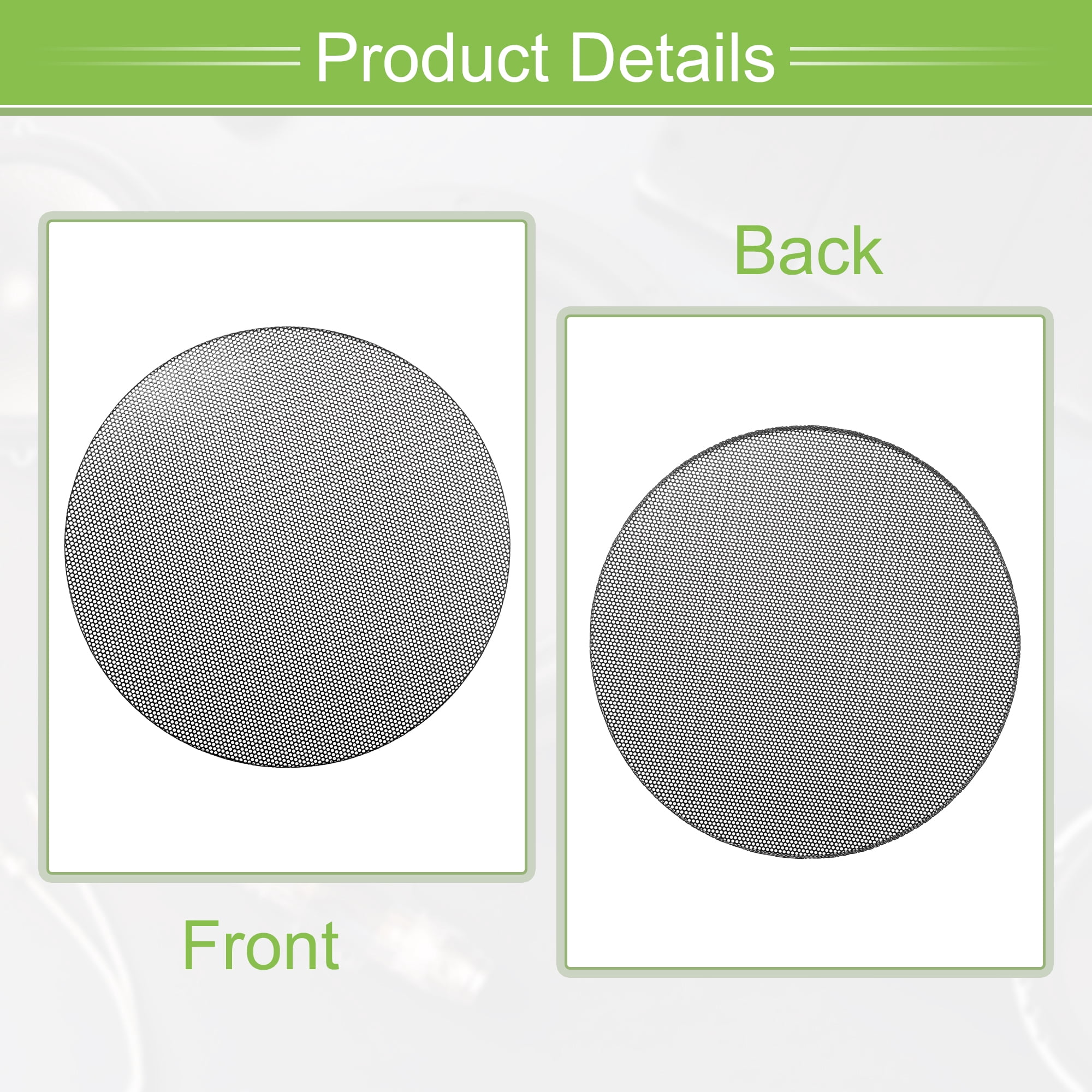 Unique Bargains 2 Pack 3 Inch Speaker Grills Mesh for Audio Subwoofer Grille 6.81"x0.26"