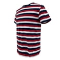 thumbnail image 3 of Playera George Talla EG Manga Corta de Rayas Azul Marino con Rojo, 3 of 4