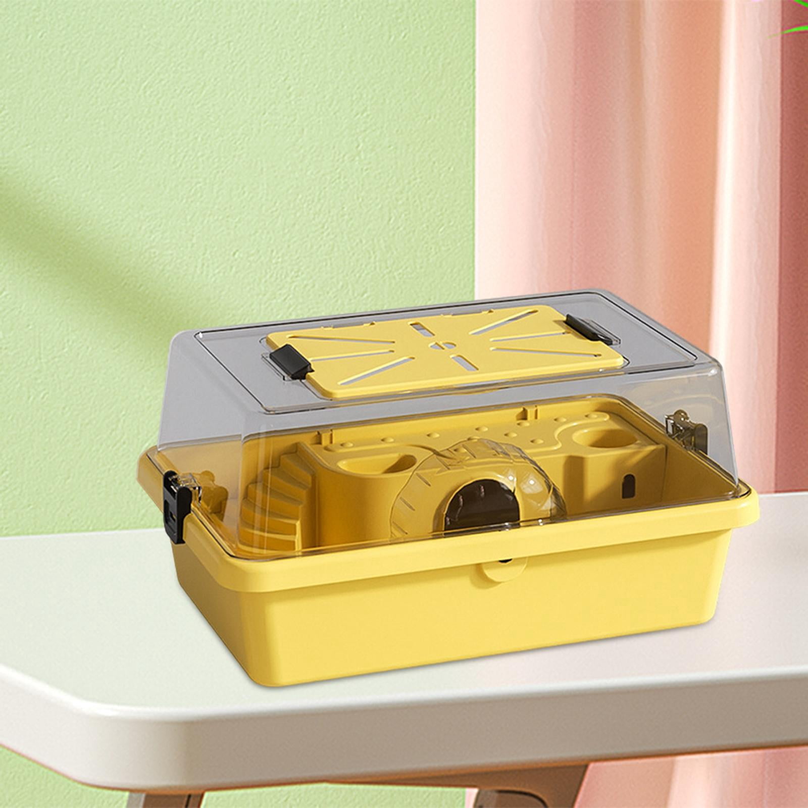 Bvdfgk Hamster Cage Two Tiered Cage Openable Top Guinea Pigs Glider Small Animals Small Yellow