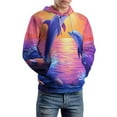 thumbnail image 5 of Dolphin Marine Life 3d Sweatshirts Hoodie Fashion Casual Personality Men's Women Street Hoodie Pullovers Long Sleeve Comfortable Top, 5 of 6