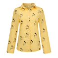 thumbnail image 4 of Pompotops T-shirt à Manches Longues Décontracté Imprimé Mode pour Femmes Blouse en Lin en Solde, 4 of 7