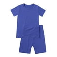 thumbnail image 2 of ANINEO Kids Boys Girls Pajamas Set 2Pcs Unisex Toddler Short Sleeve Shirt And Shorts Sets 2PCS Outfits Sleepwear Pjs, 2-3 Years, 2 of 8
