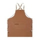 thumbnail image 1 of Delantal de cocina Delantal de trabajo Cómodo Ligero Multiusos con Bolsillo Grande Marrón, 1 of 9
