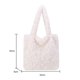 thumbnail image 5 of Bolsa con asa superior para mujer de hombro de felpa suave y esponjoso para otoño e invierno (Beige) Tmvgtek Para estrenar, 5 of 5