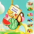 thumbnail image 2 of EazyTech Soft Cloth Baby Books 0-6-12-18 Months 3D Chewable Fabric Book with Crinkle Sounds, Educational Toy for Infant Development, Machine Washable & Tearproof Soft Activity Book（Fruits Series), 2 of 7