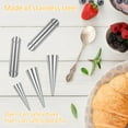 thumbnail image 4 of Sutowe 30Pcs Cream Horn Molds,Cannoli Forms Tubes Kits Non Stick Stainless Steel Reusable Cone Shaped Molds Tubular Shaped Cannoli Forms Tool for Danish Pastry Cream Roll, 4 of 8
