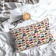 thumbnail image 5 of Pofeuu Transport Print Polyester Microfiber Plush Pillowcases, Super Soft and Cozy Pillow Case Covers with Envelop Closure（Pillow core not included）-16"x24", 5 of 6