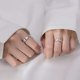 thumbnail image 2 of Lovely Cat His & Hers Pareja Anillos Plata de ley S925 Ajustable, 2 of 5