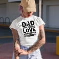 thumbnail image 2 of Dad, My First Love, My Forever Hero, Daughter-To-Father Father's Day or Birthday, Baby Blue T-Shirt, 3XL, 2 of 5