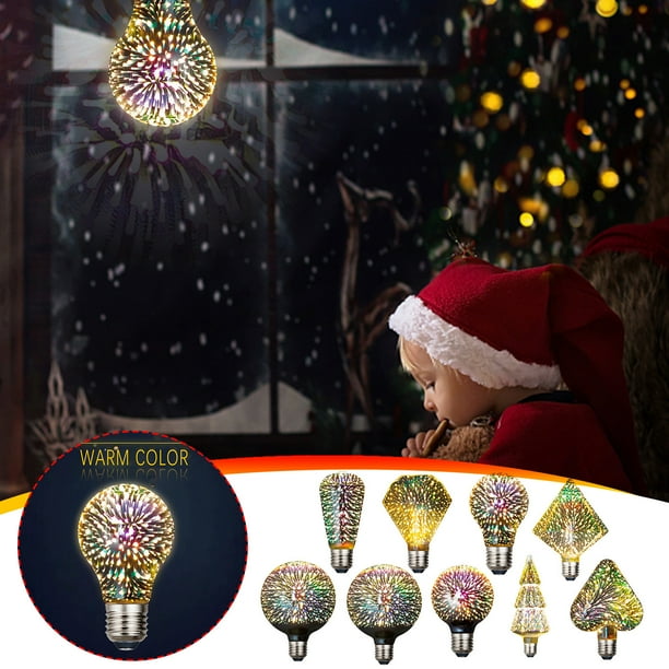 onlyliua Buscador de Regalos Bombilla Led 3Dfireworks, Fuegos Artificiales 3D, Fuegos Artificiales 3D, Fuegos Artificiales 3D, Fuegos Artificiales 3D
