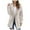 Beige, variant on Jacenvly Business Attire Women Hoodie Long Sleeve Mid-Length Spring Blazers for Women Solid Cardigan Coat Soft Skin-Friendly Fashion Dignified Slimming Blouse