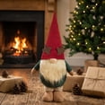 thumbnail image 6 of Cififendec Oversized Christmas Corduroy Antler Gnome Figurine, Tall Faceless Santa Style Doll for Bedroom Nightstand Decor, Holiday Gifting Matching Styling Plan, 6 of 7