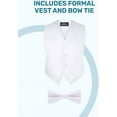 thumbnail image 3 of Boy's 5-Piece Tuxedo Set – White, 16, 3 of 7