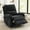 Black, variant on Christopher Knight Home Manual Recliner Chair with Massage, Swivel Rocker, Side Storage Pocket, Black
