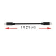 thumbnail image 2 of PD Fast Charge 1ft Short USB-C Cable for Lenovo Tab P12 Pro, Tab P12 - Cord Power Wire Type-C to Type-C Sync Black, 2 of 5