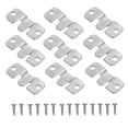 thumbnail image 1 of OULII Durable Stainless Steel Flush Mount Bracket for Home Hanging Photo Frames and Clips Silver 10 Sets, 1 of 8