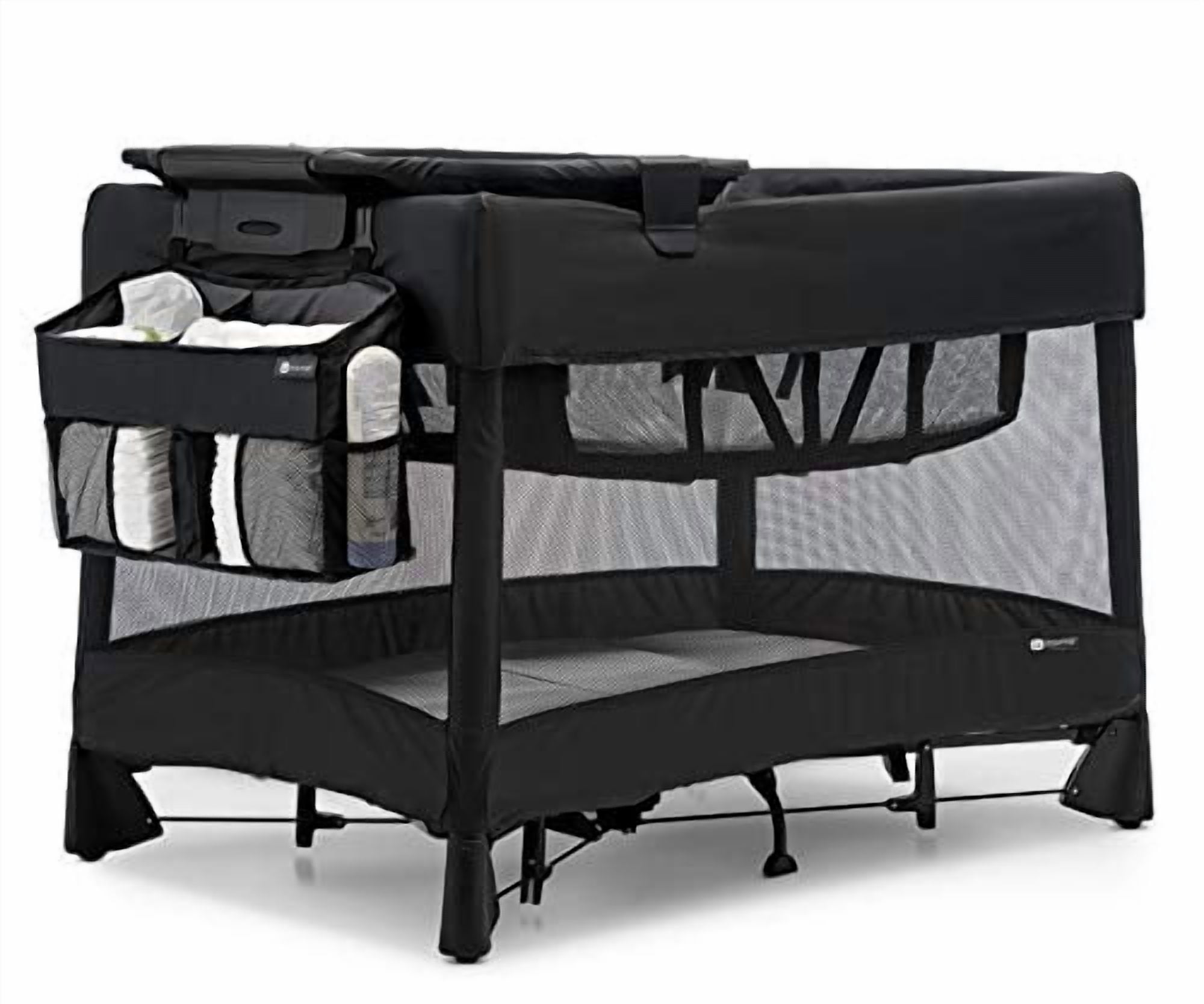 4moms Breeze Playard Diaper Storage Caddy, Black