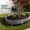 Black, variant on WEEEANT Garden Fence Edging 10 Pieces Black Plastic Landscape Border for Flower Beds and Lawns, Stone Effect Path Edging Interlocking Panels