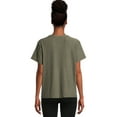 thumbnail image 3 of Athletic Works Women's and Women's Plus ButterCore Tee with Short Sleeves, Sizes XS-4X, 3 of 5
