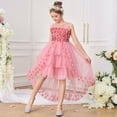 thumbnail image 6 of Girls Formal Dress Girls Pink Dress Tulle Fluffy Ballet Tutu Skirt Girls Fancy Dresses Girls Children's Day Outfit 7-8 Years, 6 of 8