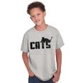 thumbnail image 5 of Cats Kittycat Feline Lovers Cool Cute Crewneck T Shirts Boy Girl Teen Brisco Brands M, 5 of 6