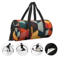 thumbnail image 3 of Easygdp Geometric Cube Pattern Art Travel Duffle Bag,Carry on Bag Travel Bags Gym Bag Carry On Luggage Bags, 3 of 6