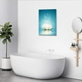 thumbnail image 4 of Canvas Prints Wall Art Lotus Flower Pictures Bathroom Decor Zen Painting Spa Photo Artwork Framed for Spiritual Meditation Yoga Room Ready to Hang 12 x 16inch, 4 of 6