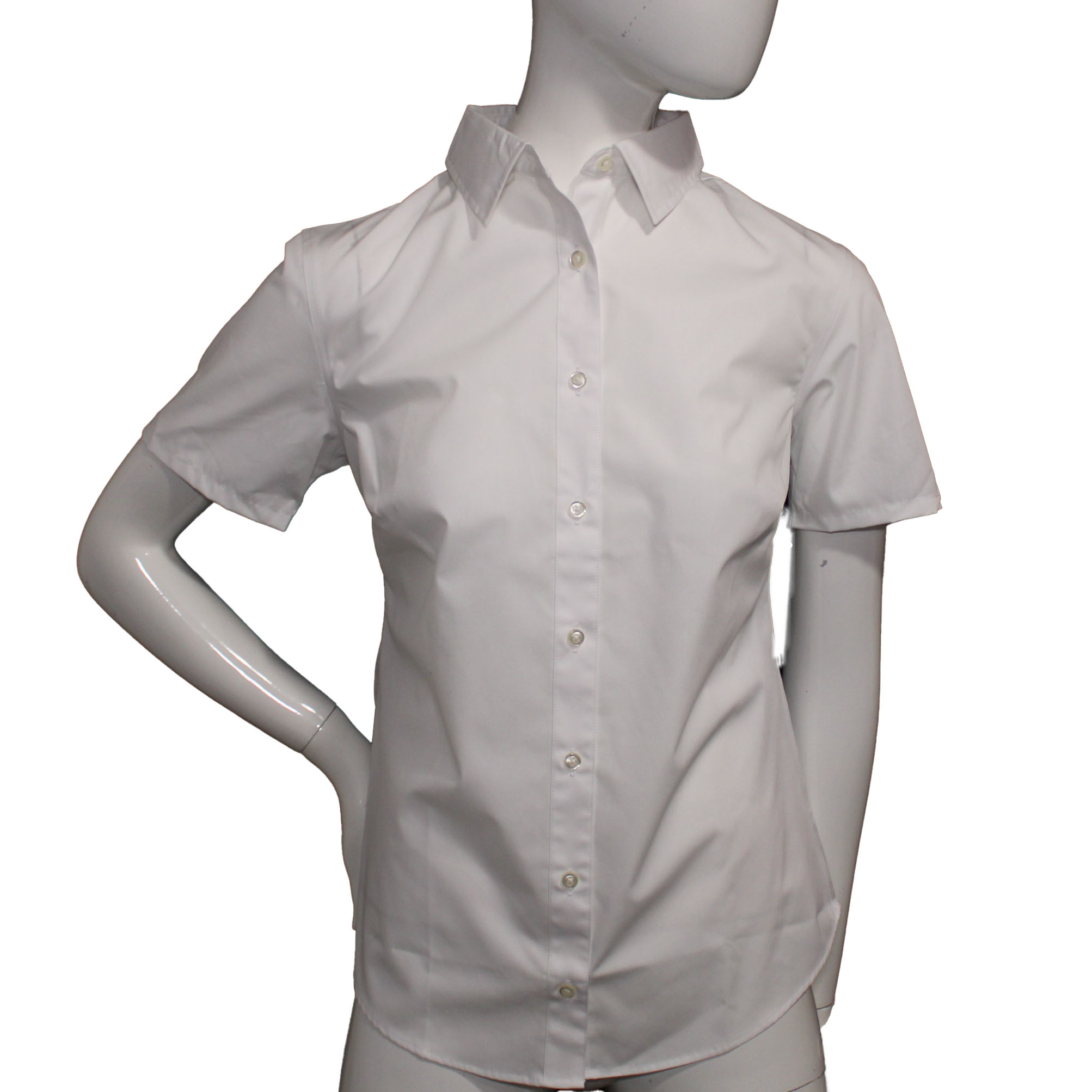Lands' End Uniform Women's Size 4, Short Sleeve ButtonFront Shirt