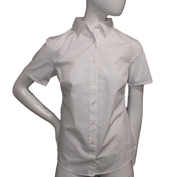 Lands' End Uniform Women's Size 4, Short Sleeve ButtonFront Shirt