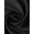 thumbnail image 5 of INSPIRE CHIC Women's Pajama Sets Satin Curved Crisscross Back Cami Spaghetti Strap Cowl Neck Silky Split Shorts Set S Black, 5 of 6