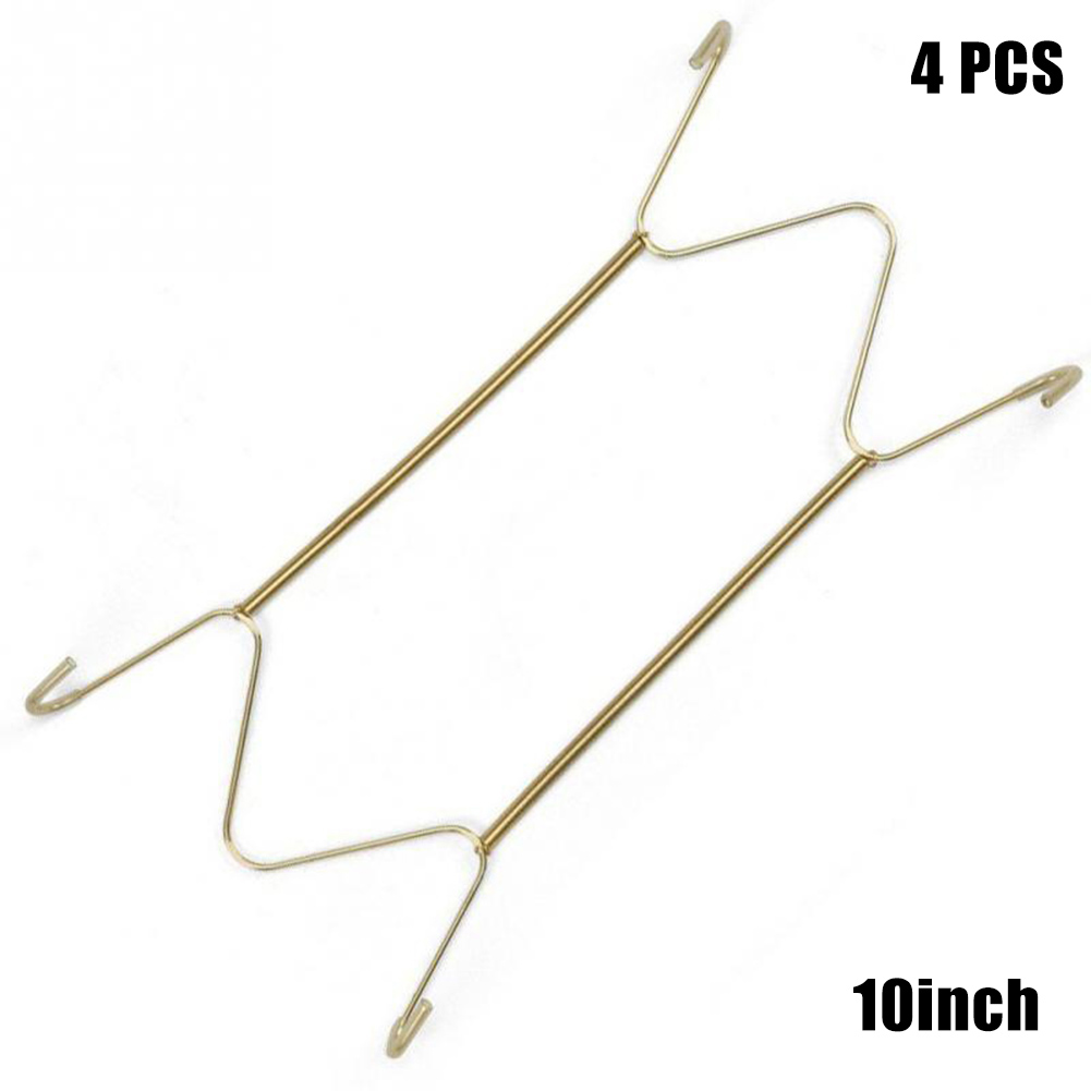 Liveday Plate Dishes Stainless Steel Hanger Spring Plates Holder Hook