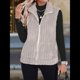 thumbnail image 5 of Chaleco Acolchado Sin Mangas para Mujer, Chaqueta con Cremallera, Abrigo de Moda para Otoño y . Gris L, 5 of 7