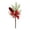 A004- Red, variant on Christmas Decor, Faux Pine Hobby, White Pine Cone Decor, Artificial Greenery Pick, 12X6 Inch Winter Floral Pick for Table Centerpieces, Wreath Accents, and Seasonal Arrangement