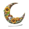 thumbnail image 3 of Letrero de mesa acrílico decorativo con patrón colorido plano 2D y soporte Patrón de girasol, 3 of 9